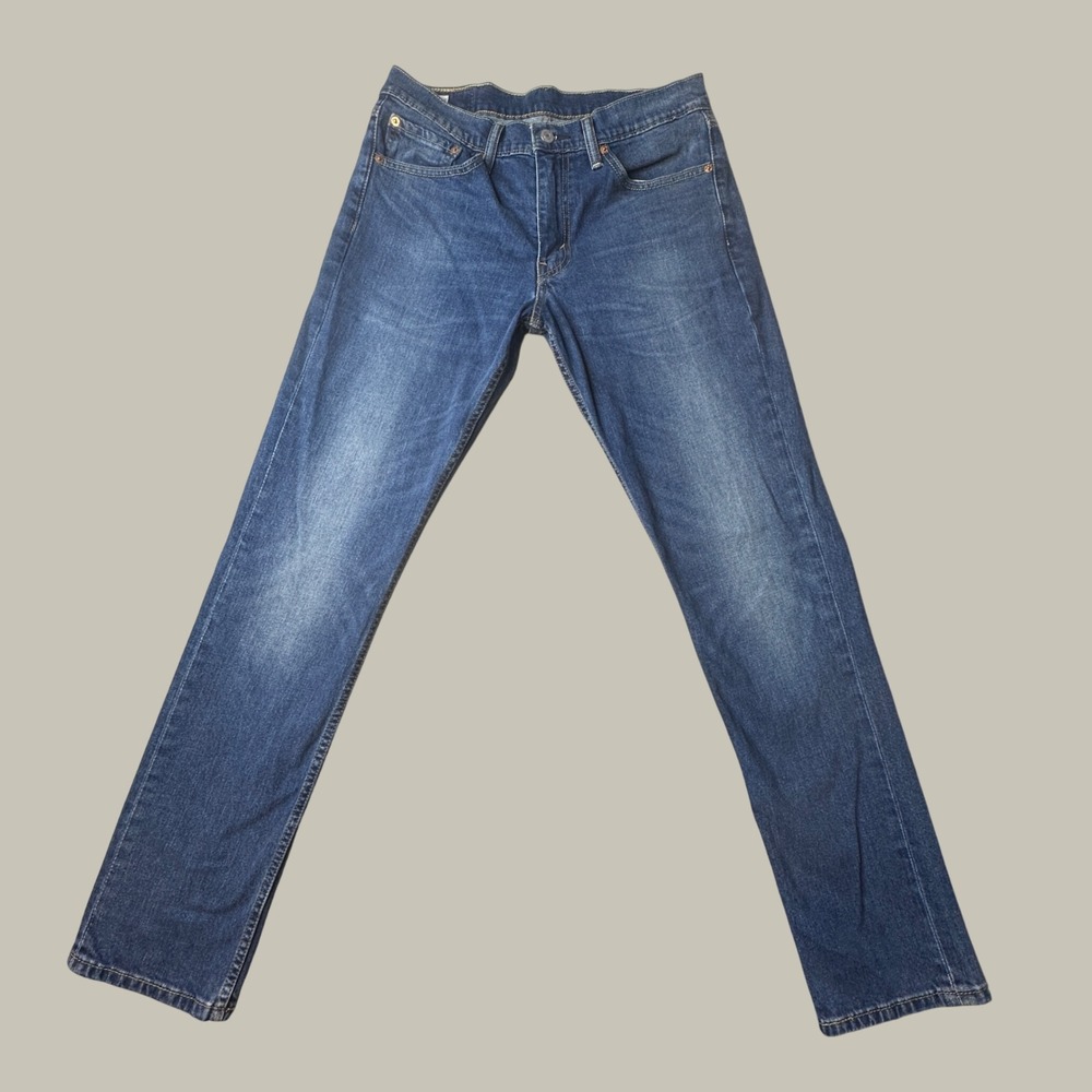 Levi's 511 Jeans Mens 32x32 (32x30) Slim Blue Stretch Denim Medium Wash Casual